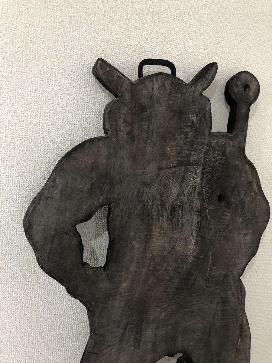 はらいたのくすり 看板 □江戸～明治 はらいたのくすり☆木製鬼看板
