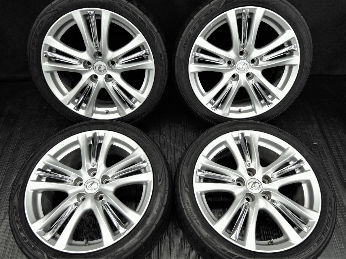 ☆超美品!! レクサス純正18インチアルミホイール+245/40R18 極上4本SET 