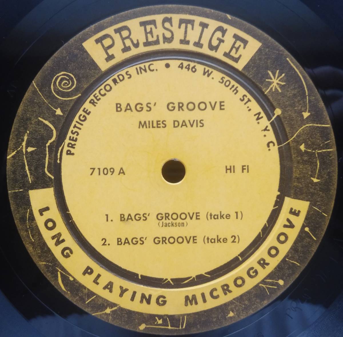 米国 オリジナル BAGS’ GROOVE / MILES DAVIS PRESTIGE PRLP 7109 NYC RVG 深溝(ジャズ一般
