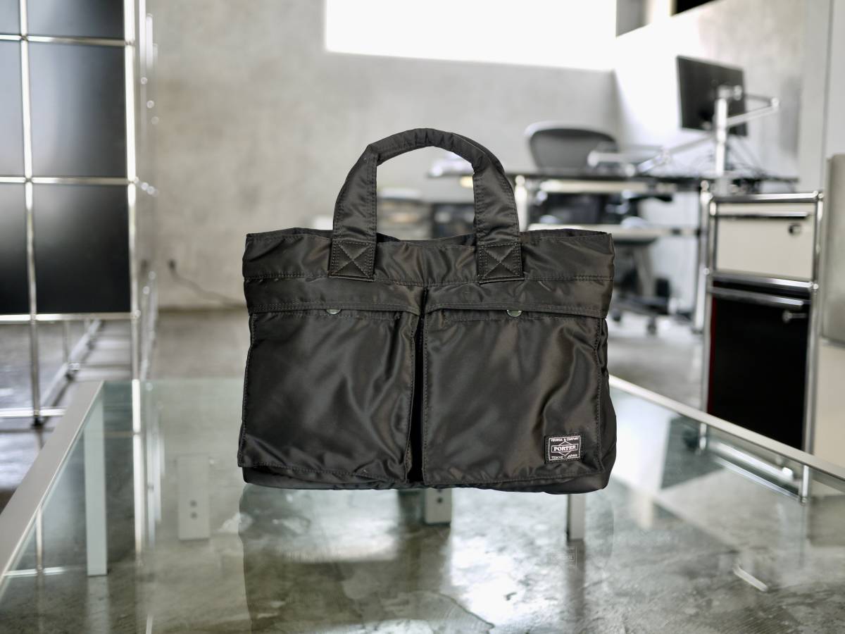 2.2万 完売 極美品 PORTER / TANKER TOTE BAG BLACK//タンカー  