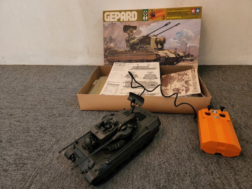 6).タミヤ1/35西ドイツ対空戦車ゲパルトリモコン式組済み(完成品 