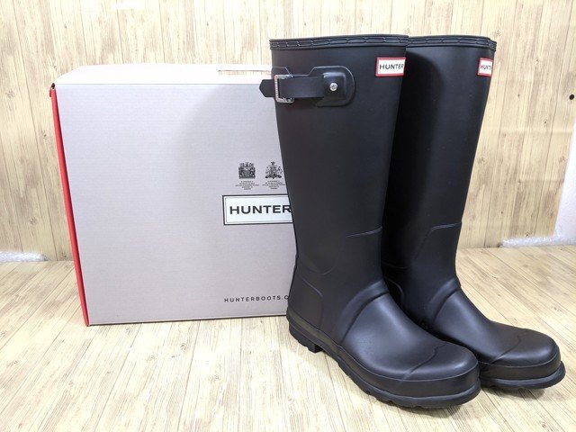 赤字超特価，2026 6yt182 メンズ レインブーツ 長靴 HUNTER ハンター オリジナル トール ブラック サイズ：US9 約27.6㎝ G62(長靴、レインシューズ)｜売買されたオークション情報、yahooの商品情報をアーカイブ公開 - 長靴、レインシューズ
