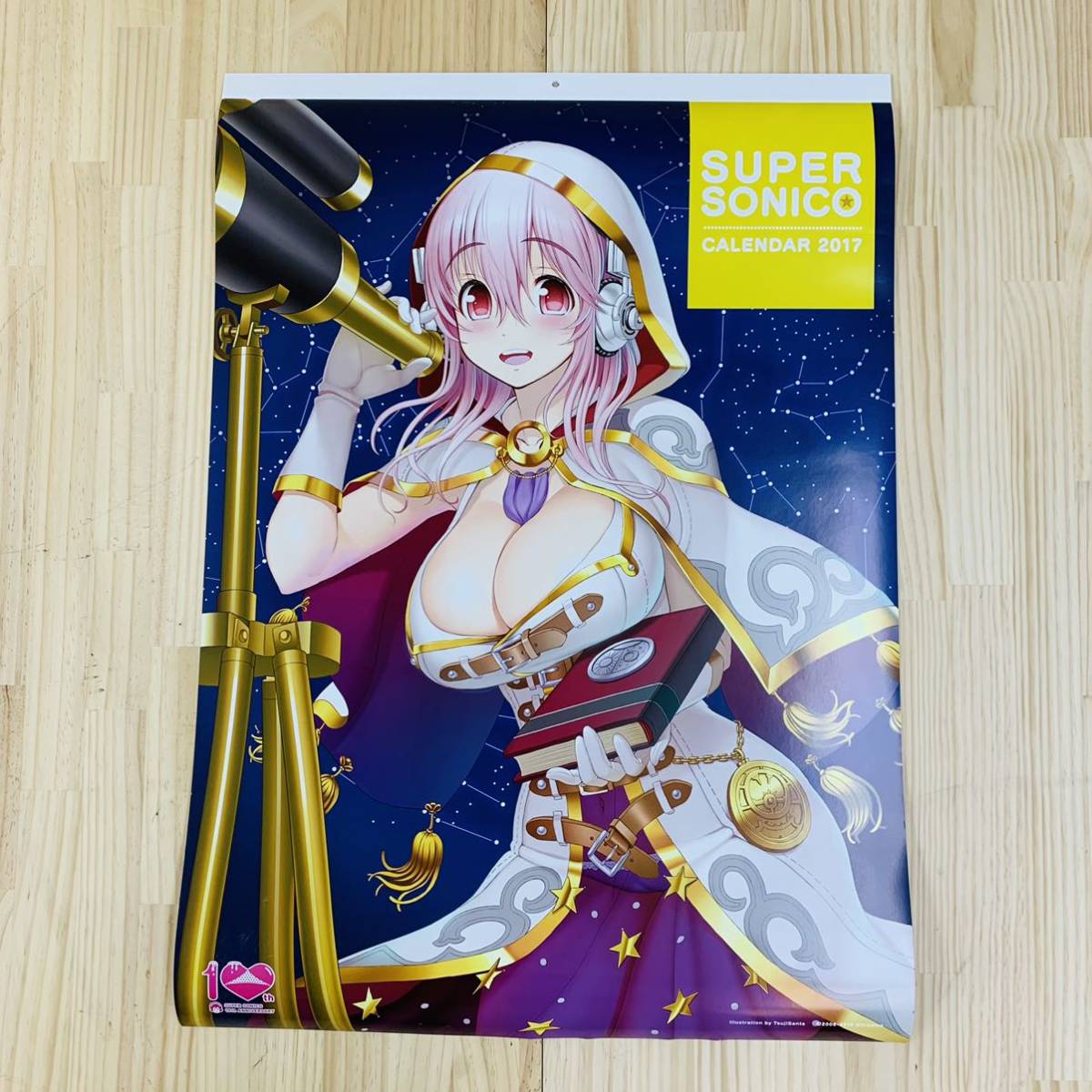 AX★19529-200すーぱーそに子 2017年度 壁掛けカレンダー