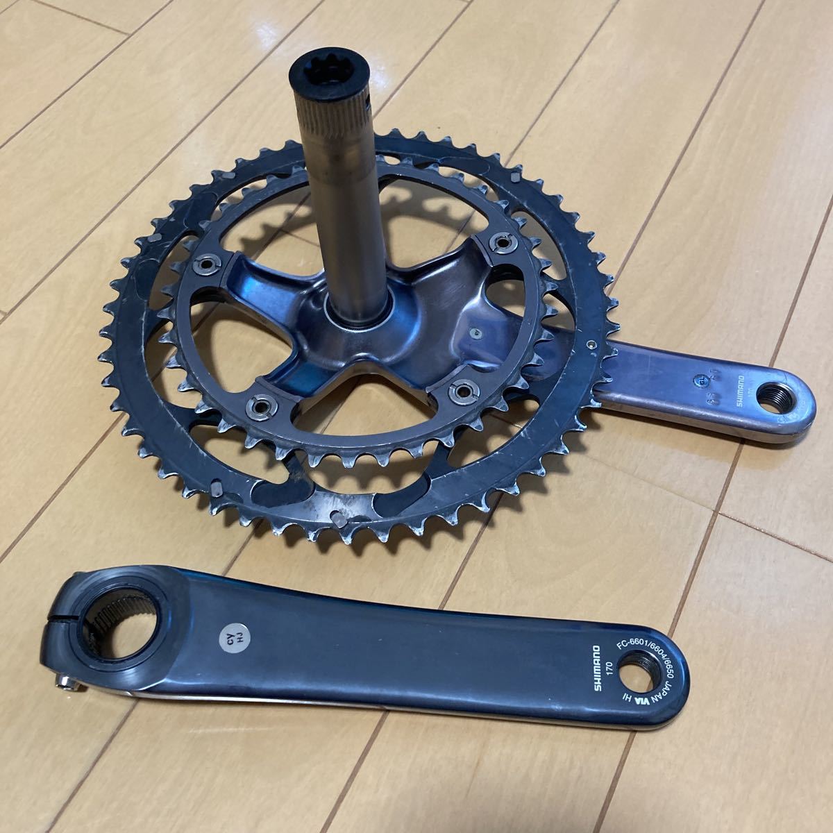 fc-6601 6600系アルテグラ クランク 52-39T 170mm クランク、チェーン