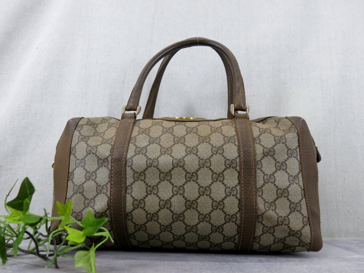 GUCCI GGスプリーム オールドグッチ - PVC GG柄 ハンドバッグ メルカリ 