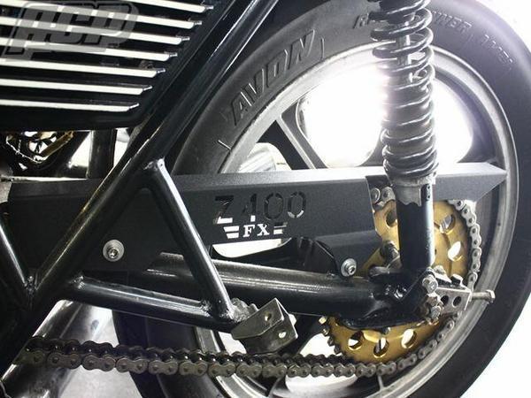 Z400FX ロゴ入り チェーンケース 黒 ブラック 新品 カバーの通販