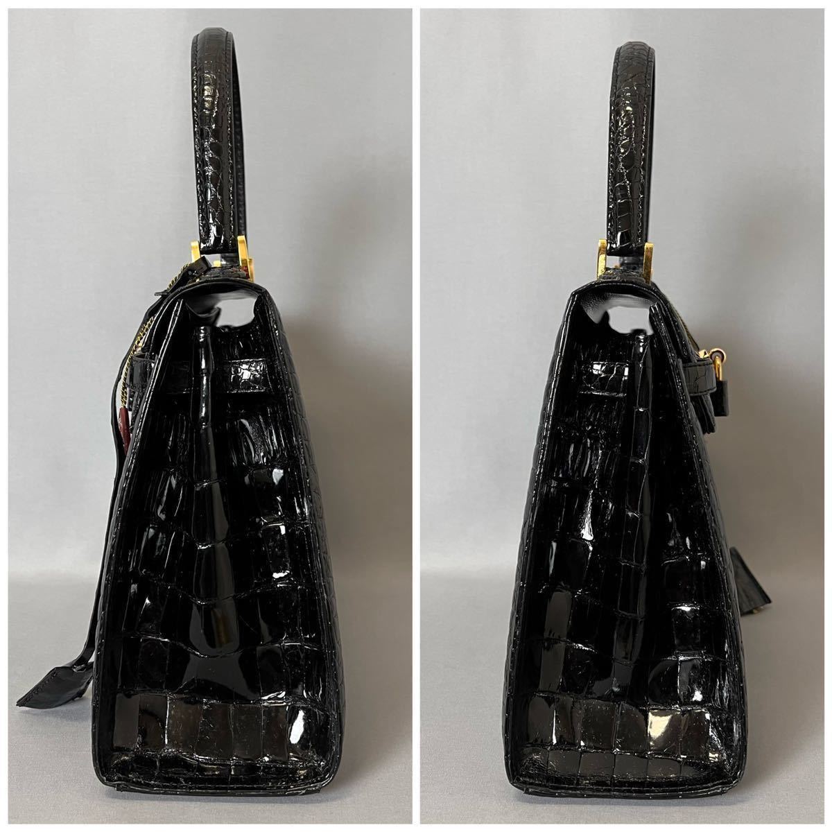 ☆1円スタート☆ 美品 JRA 最高級 クロコダイル ワニ革 ベルト