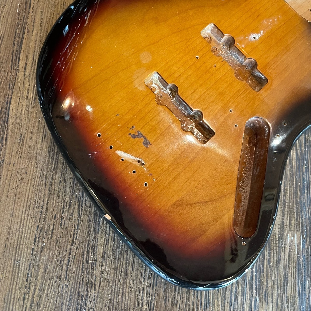 メーカー不明 Jazz Bass エレキベース ボディ -GrunSound-f572