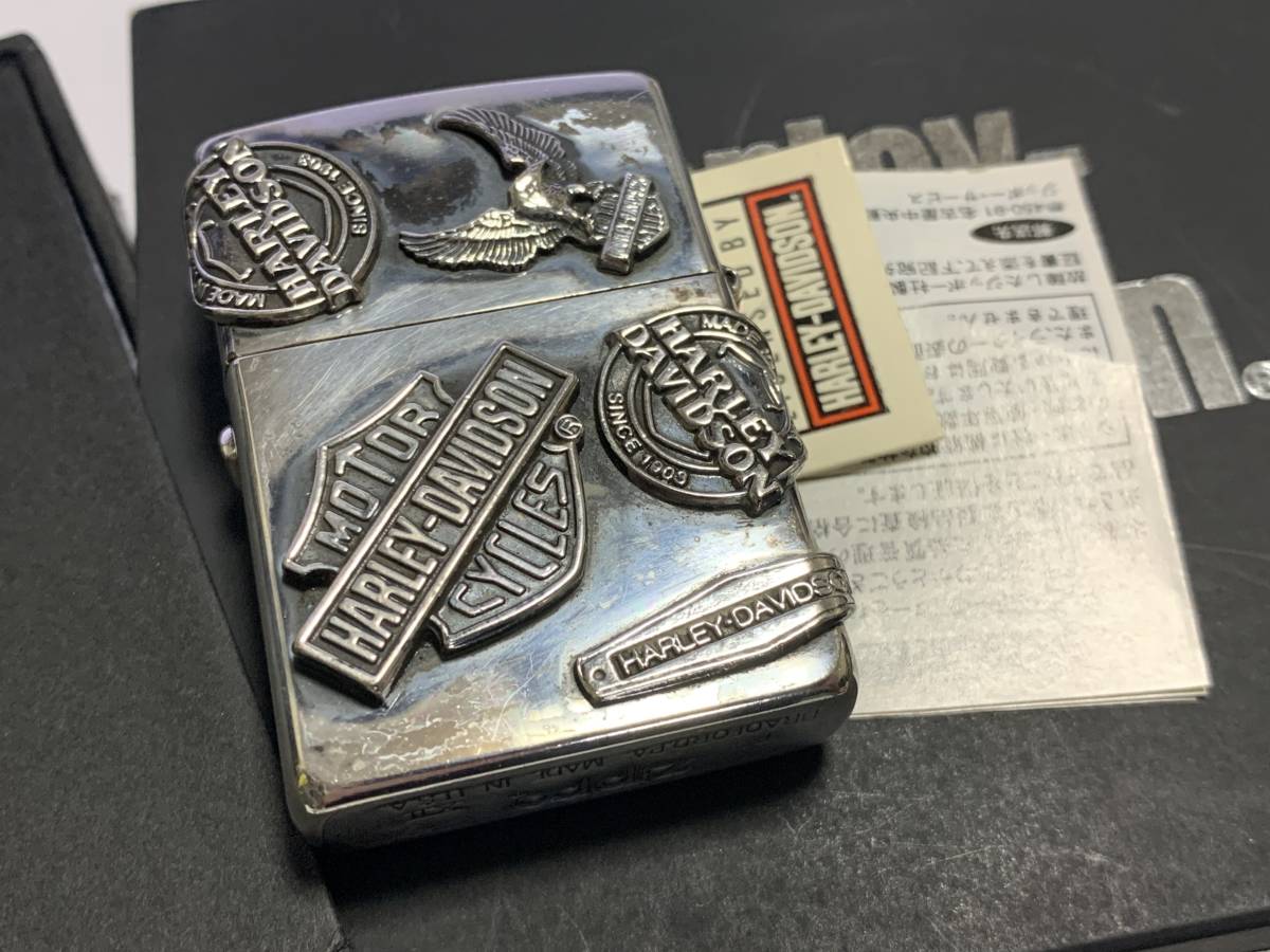 ハーレー harley-davidson 96年 メイクメタル ZIPPO USED やや難