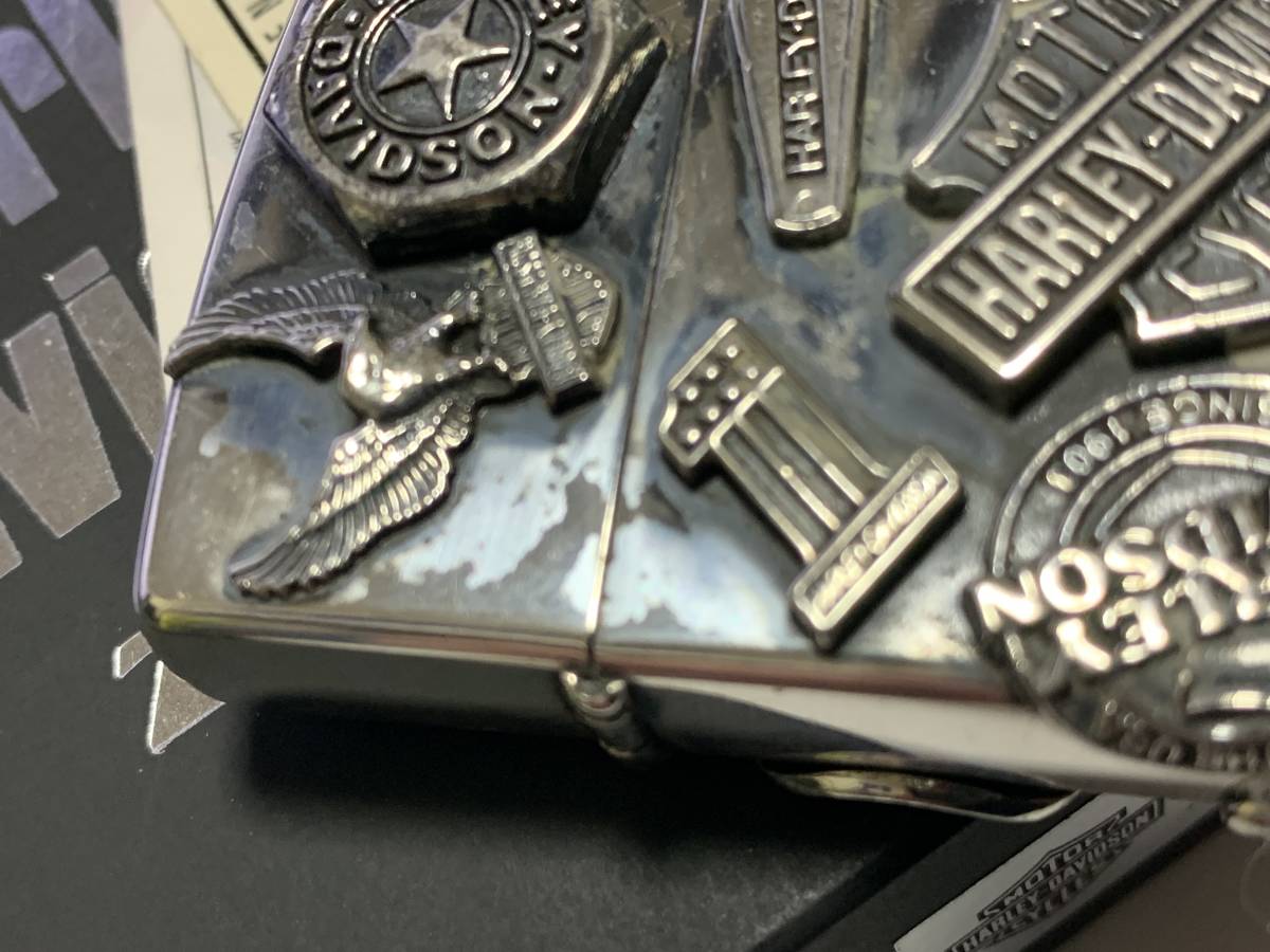 ハーレー harley-davidson 96年 メイクメタル ZIPPO USED やや難