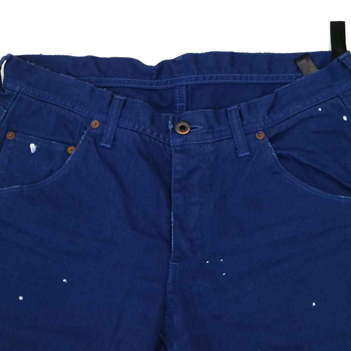 wjk ダブルジェイケイ ペイント加工★ ストレッチ バナナ ブーツカット デニム パンツ ジーンズ Sz.M～L位　メンズ 日本製　A2B02930_6#R
