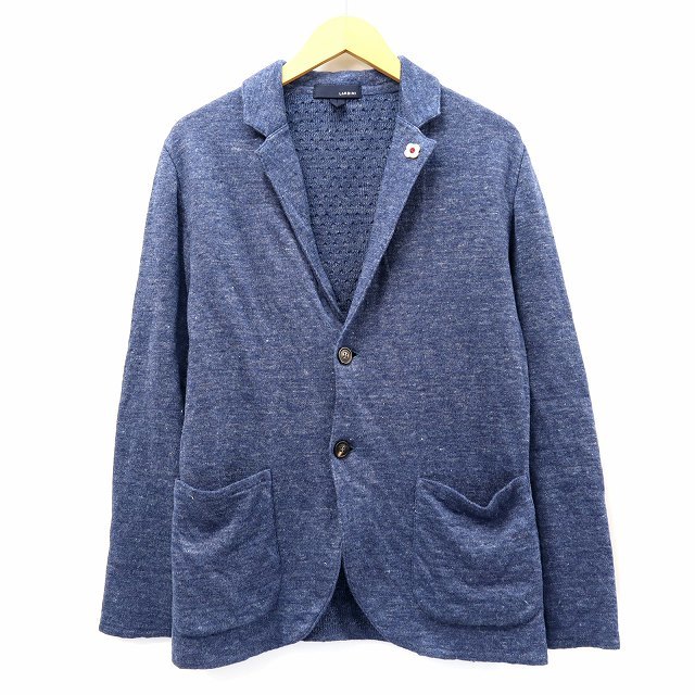 ラルディーニ LARDINI 2B シングル リネン ニット テーラード