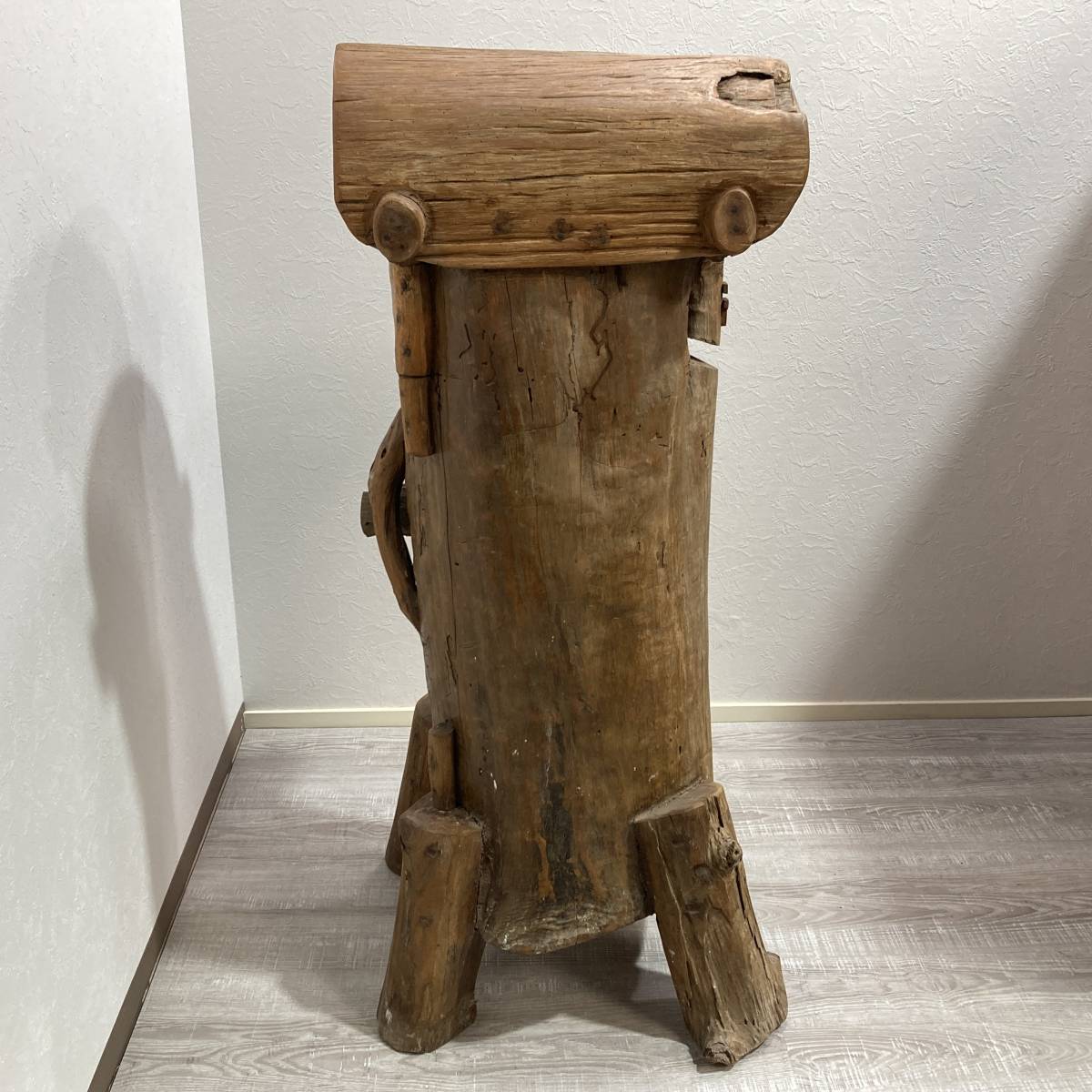 天然木無垢材 ハンドメイド 丸太ポスト 郵便受け メールボックス DIY ログハウス オブジェ A0BR0201 A0BR0201 天然木無垢材 ハンドメイド 丸太ポスト 郵便受け メール