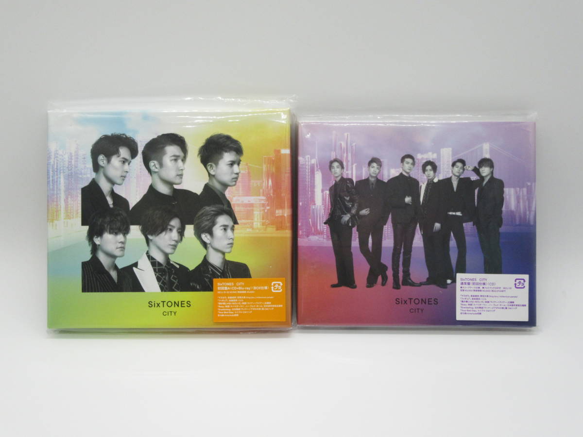 Six TONES 2点 CITY 通常盤 初回仕様 CD ＆初回盤A CD＋Blu-ray BOX仕様 品 東9－8A(ジャパニーズポップス ...