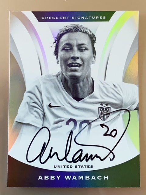 2017 Panini Nobility Crescent Signatures #CSAW Abby Wambach アビー・ワンバック
