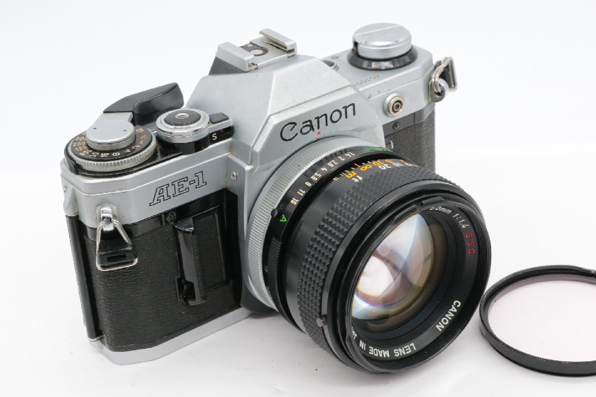 AE-1 FD 50mm Canon F1.4 PROGRAM キャノン Program NEW ブラック 一眼