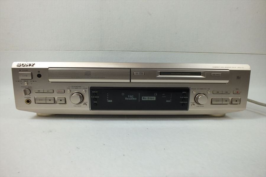 ☆SONY ソニー MXD-D2 CD/MDプレーヤー 動作確認済 現状品 中古