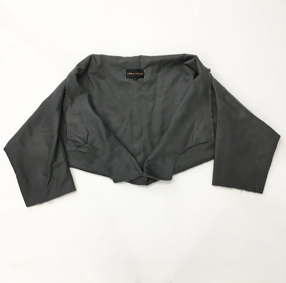 着画あり!!コムデギャルソン 15ss 丸襟 フリルポンチョ COMME des