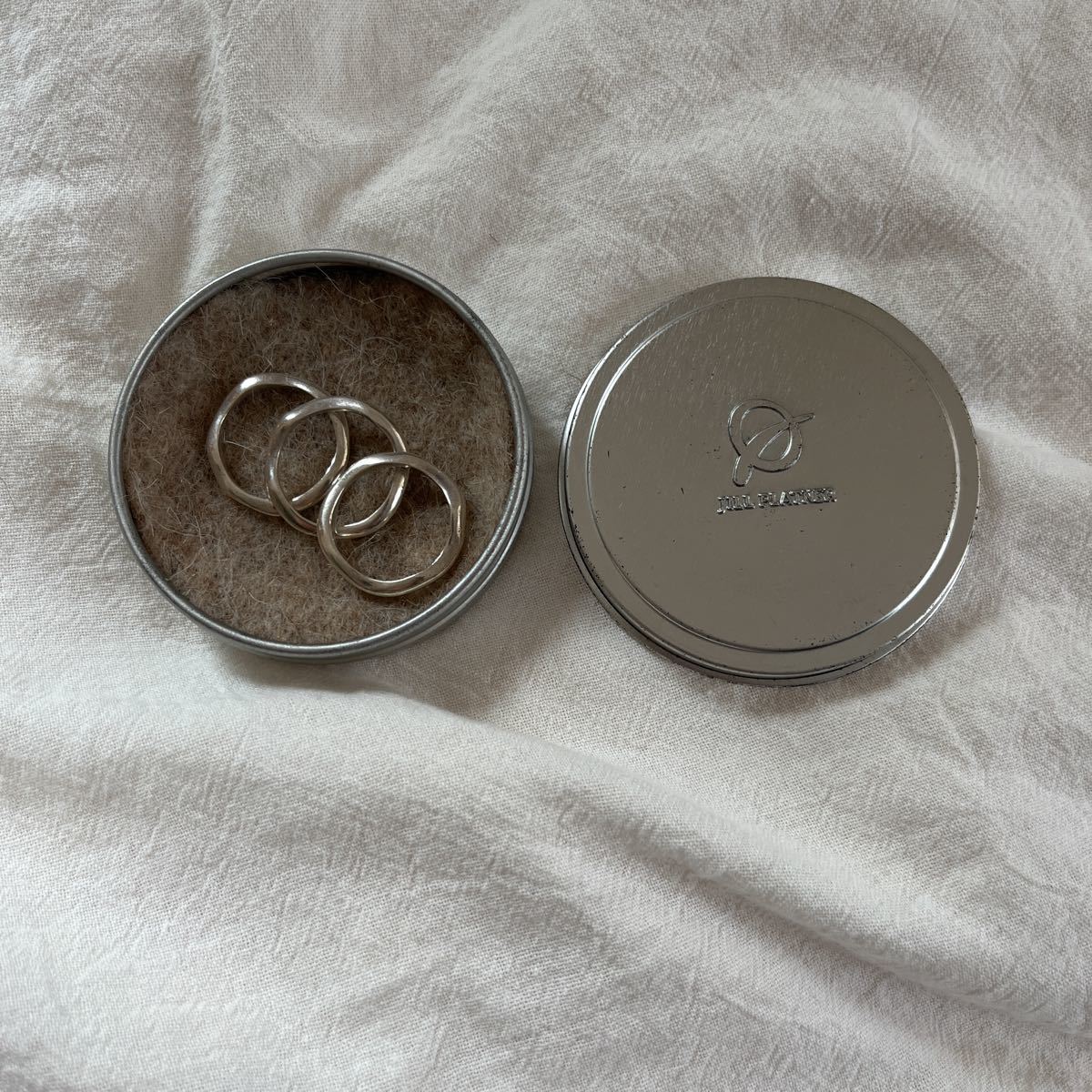 Jill Platner ジルプラットナー WAVY STACK SET OF 3 3連リング ワーク 