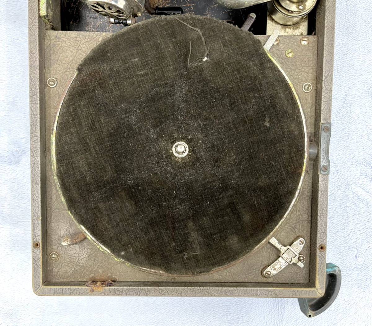 ジャンク品□Columbia コロンビア ポータブル蓄音機 viva-tonal