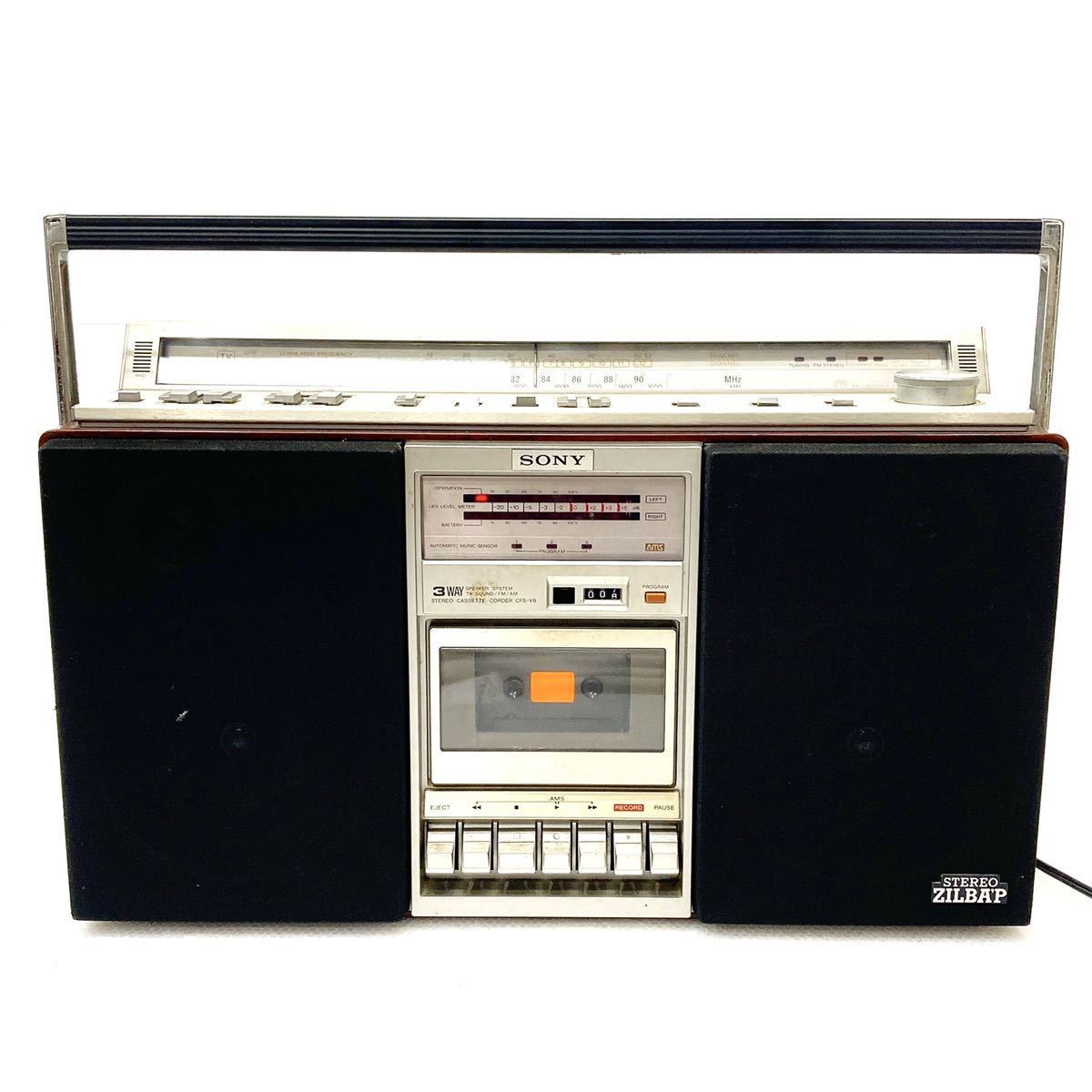 CFS-V8 SONY ソニー ZILBA'P ラジカセ STEREO - ステレオラジカセ : FM
