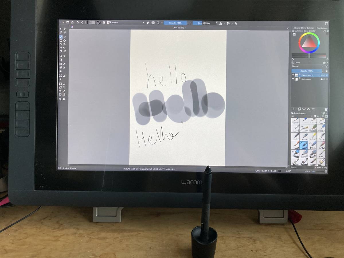 ペン付き中古WACOM CINTIQ 22HD DTK-2200（WACOM ワコム Cintiq