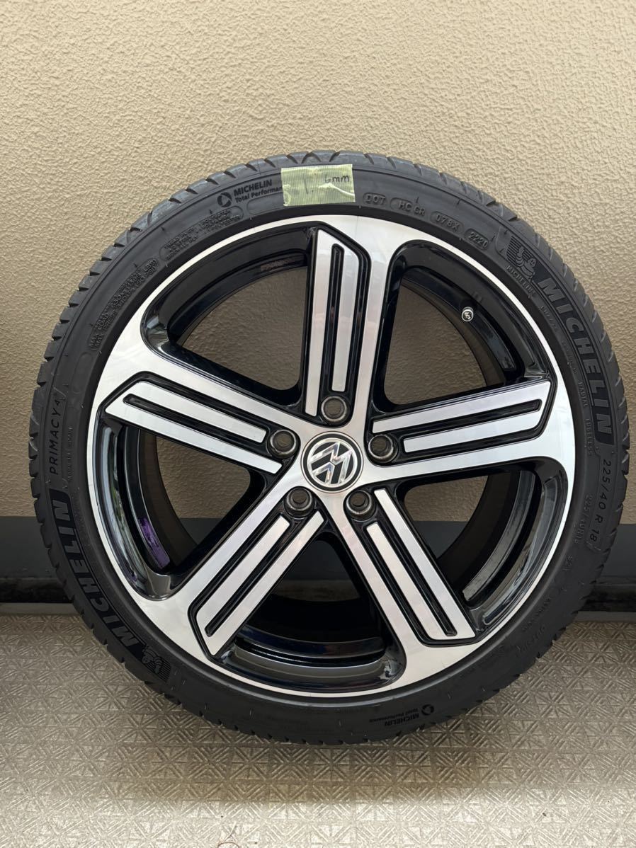 VWゴルフ7 R純正18インチホイール &Michelin primacy4 タイヤ