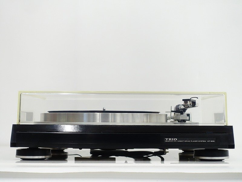 ■□TRIO KP-800 レコードプレーヤー 50Hz仕様 audio-technica AT15EX/OYAIDE製マット/VIBORG製スタビライザー付 トリオ■011297006-2□■