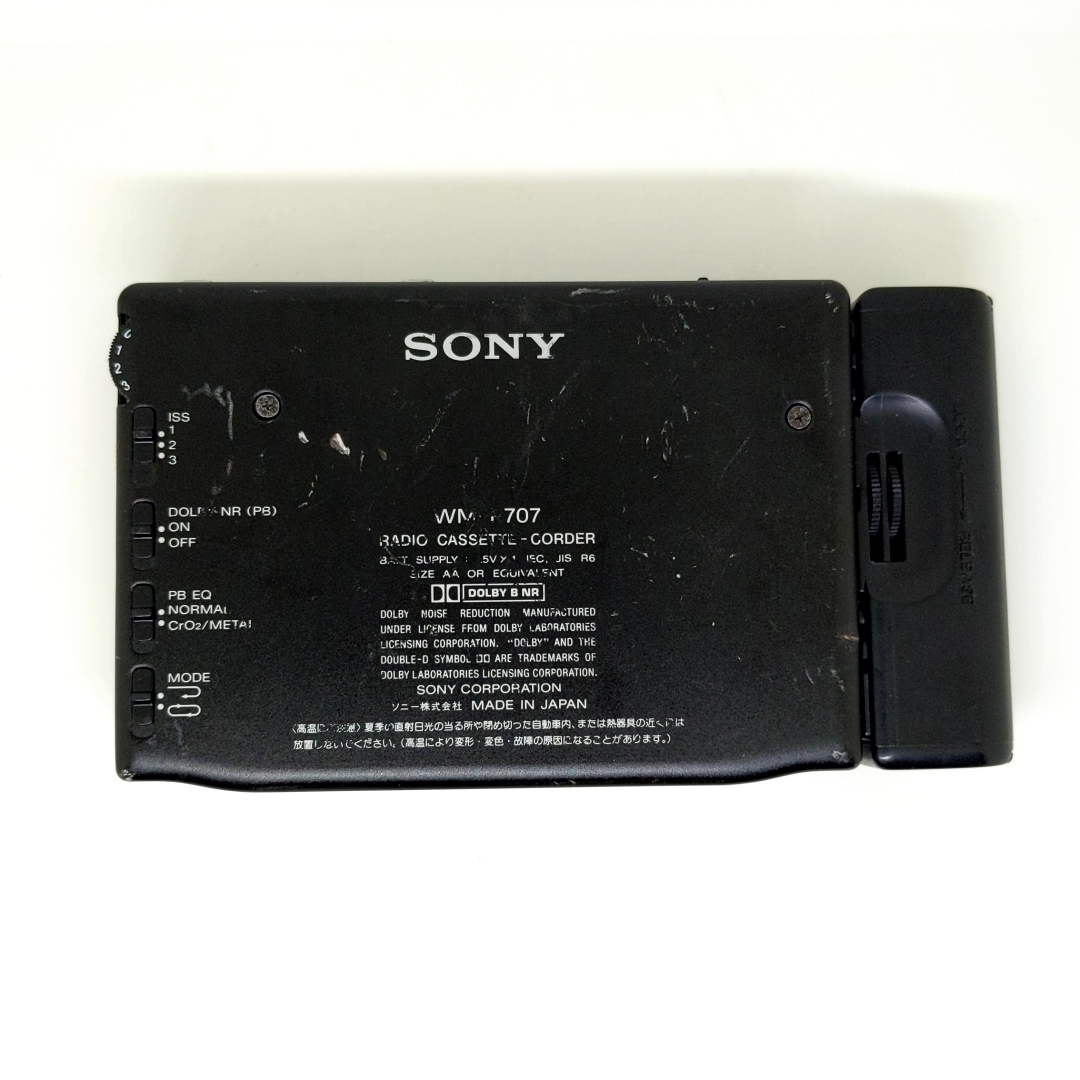 ジャンク☆SONY WM-F707 カセットウォークマン カセットプレーヤー