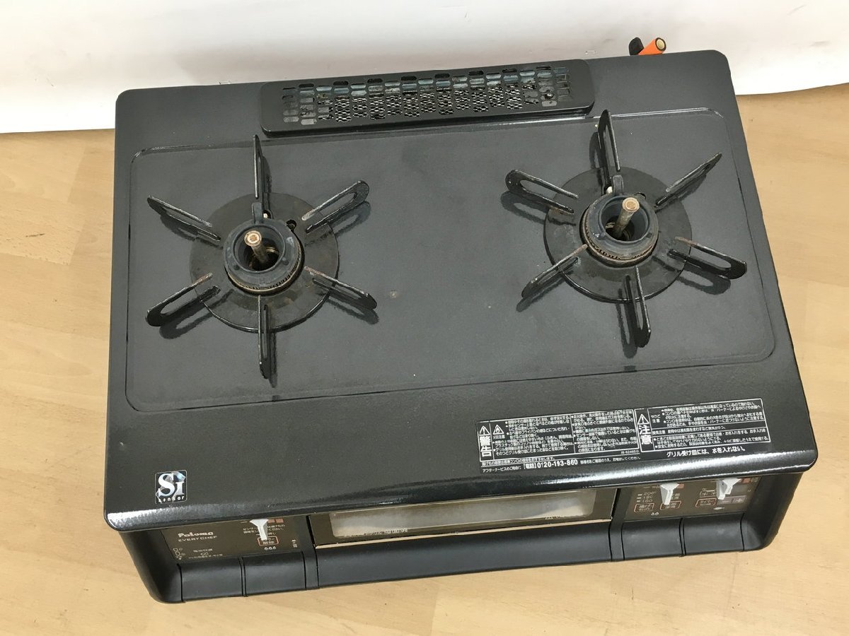 ガステーブル LPガス用 PA-340WA-2L 左強火力 2012年製 2口 59cm 