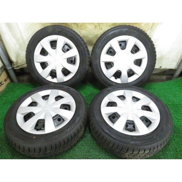 155/65R14ヨコハマスタッドレスタイヤ4本9部山！バリ溝！アイスガード