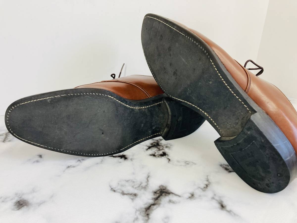 美品】SCOTCH GRAIN スコッチグレイン7629 Uチップ ブラウン ビジネス