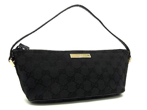 1円 □美品□ GUCCI グッチ 039・1103 2123 GGキャンバス×レザー ミニ