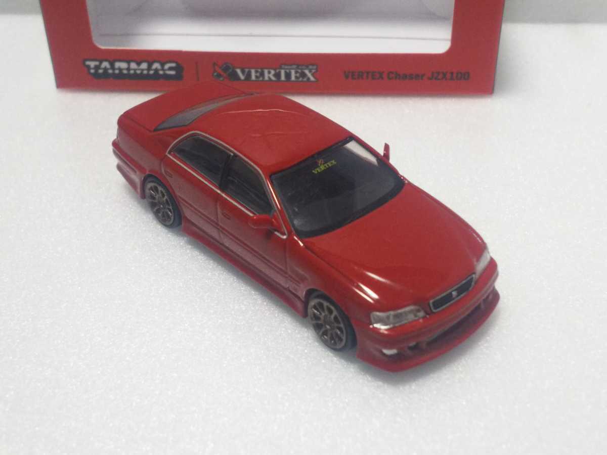 Tarmac 1/64 VERTEX トヨタ チェイサー JZX100 赤 レッド ターマック