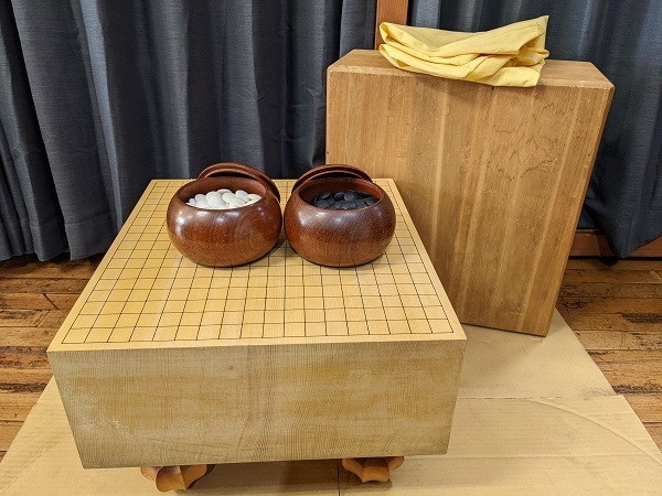 木製 | 前川榧碁盤店 囲碁 - メルカリ 足付 榧 へそあり 脚付き 厚み