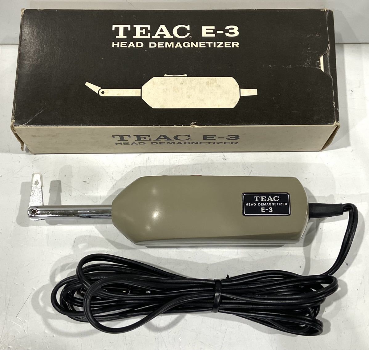 ☆TEAC E-3 HEAD DEMAGNETIZER 消磁器 ヘッド イレーサー 未使用☆ E-3