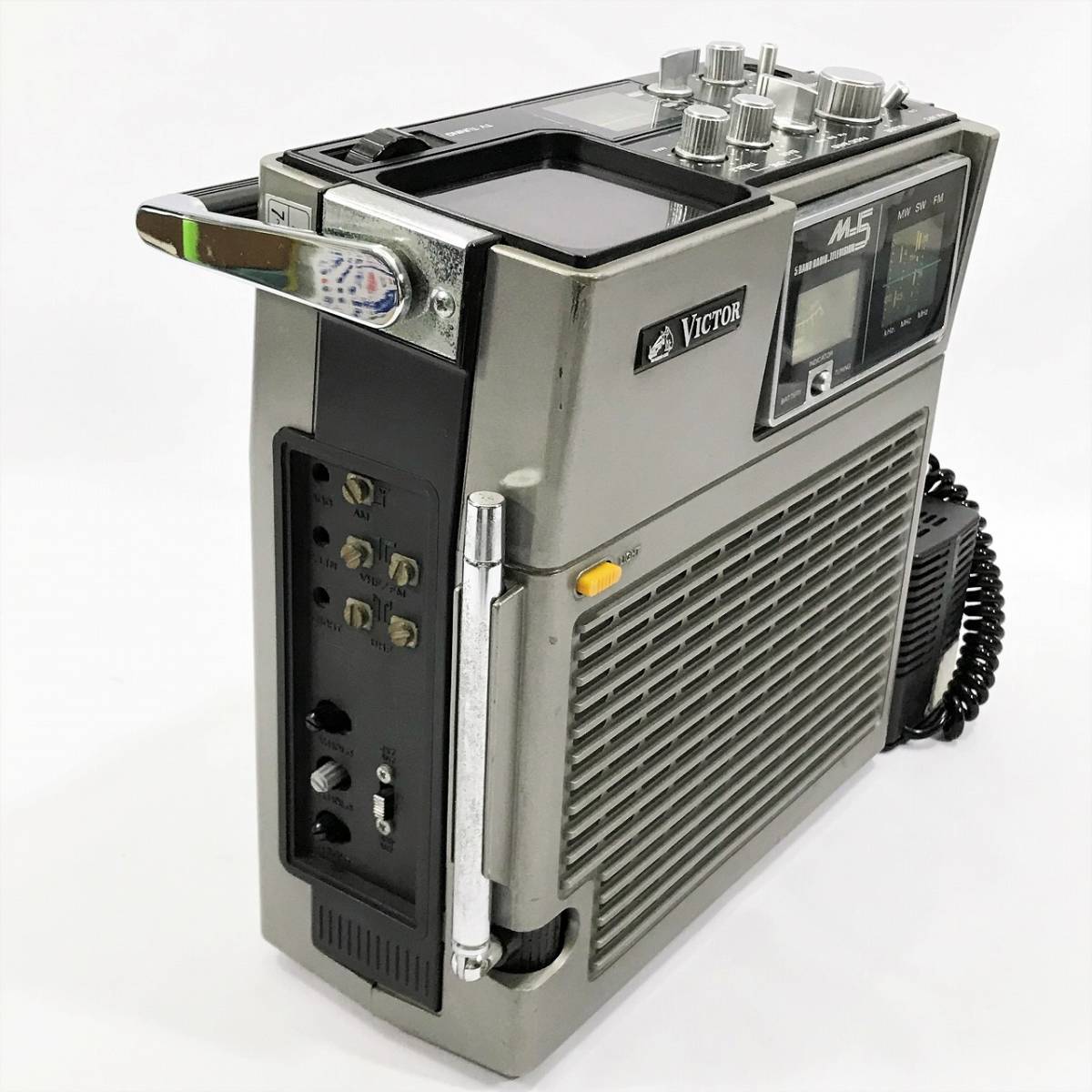 み 当時物 Victor ビクター M-5 ポータブルラジオTV / ブラウン管
