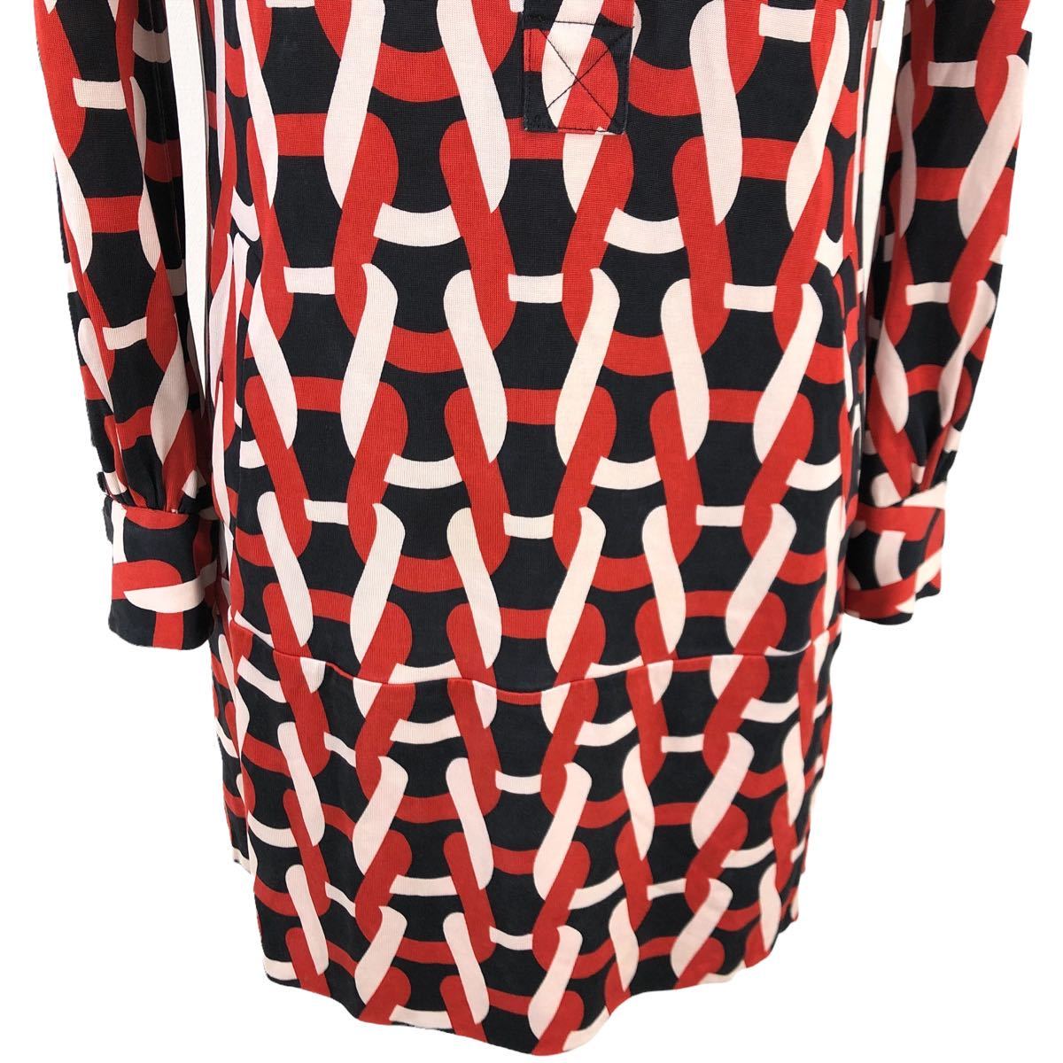 Nm046 DIANE von FURSTENBERG ダイアンフォンファステンバーグ シルク 