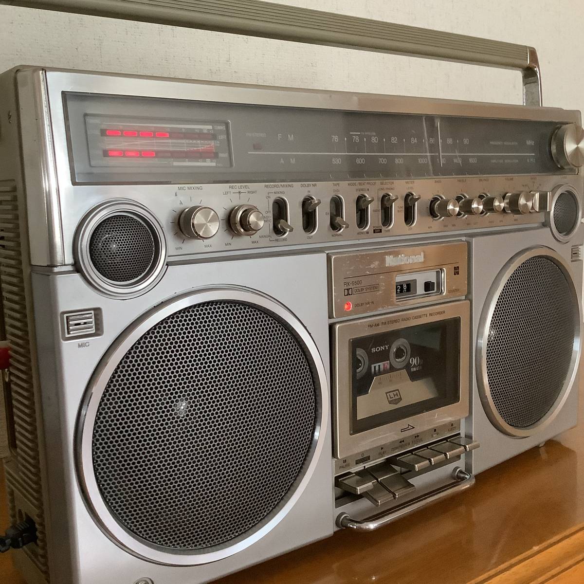 ☆昭和古典 ラジカセ National ナショナル RX-5500 正常動作品 