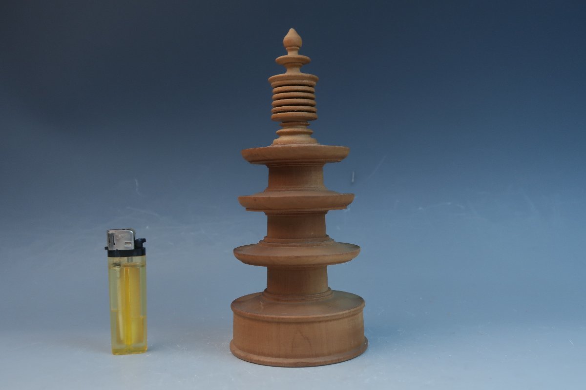仏教美術 白磁 百萬塔 桐箱入り 陶芸品 三重小塔 陀羅尼 仏教美術 白磁