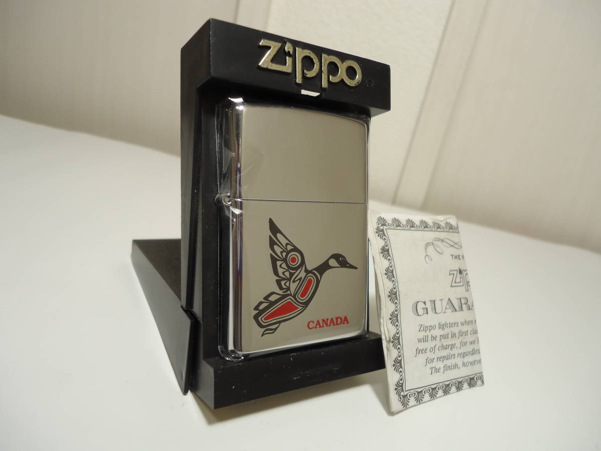 1円開始！カナダ製ZIPPO未使用品☆ネイティブインディアンアート 