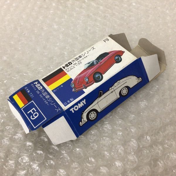 1円～ 青箱トミカ 外国車シリーズ ポルシェ 356 スピードスター 日本製