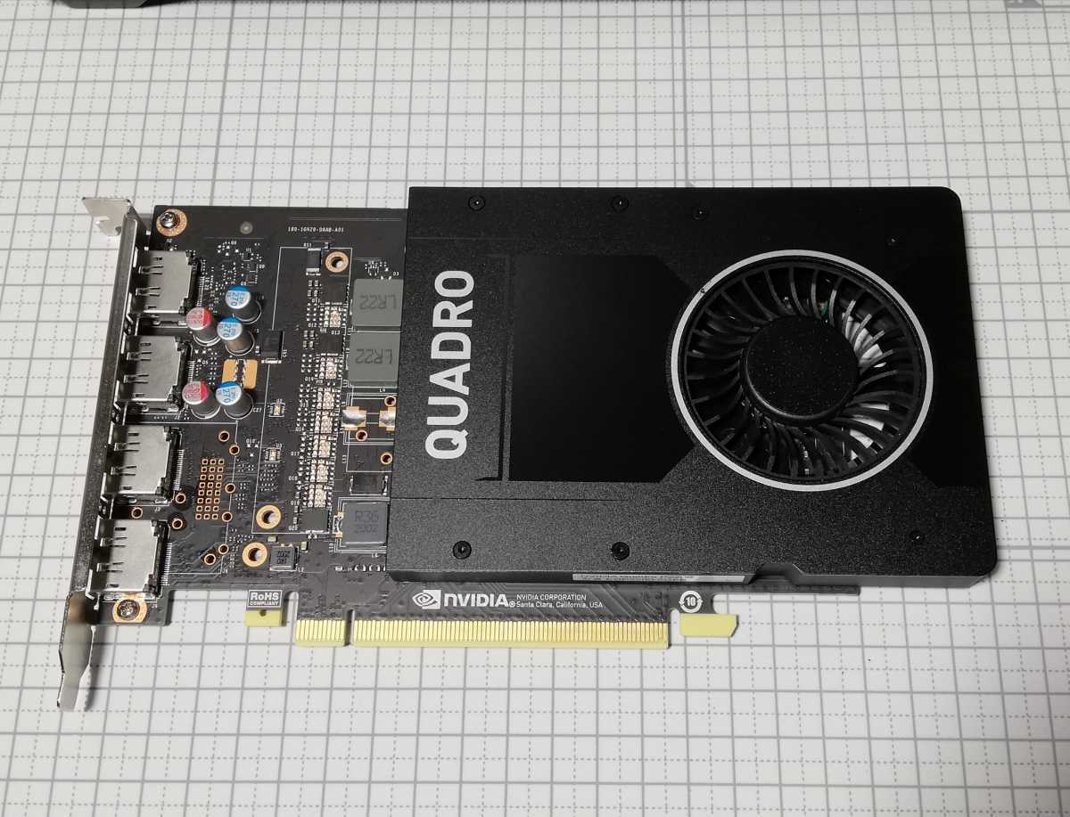NVIDIA QUADRO P2200 5GB GDDR5X PCI Express 中古 動作品 フル 