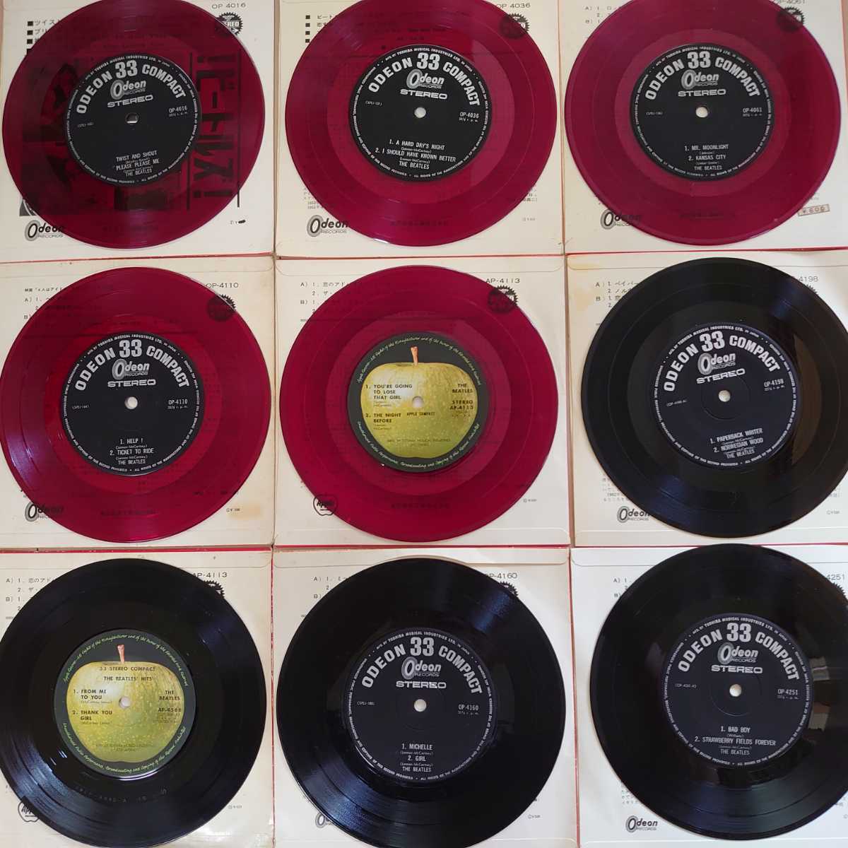 ⁄ Beatles 赤盤 レコード 5枚セット The : ビートルズ 「ビートルズ 