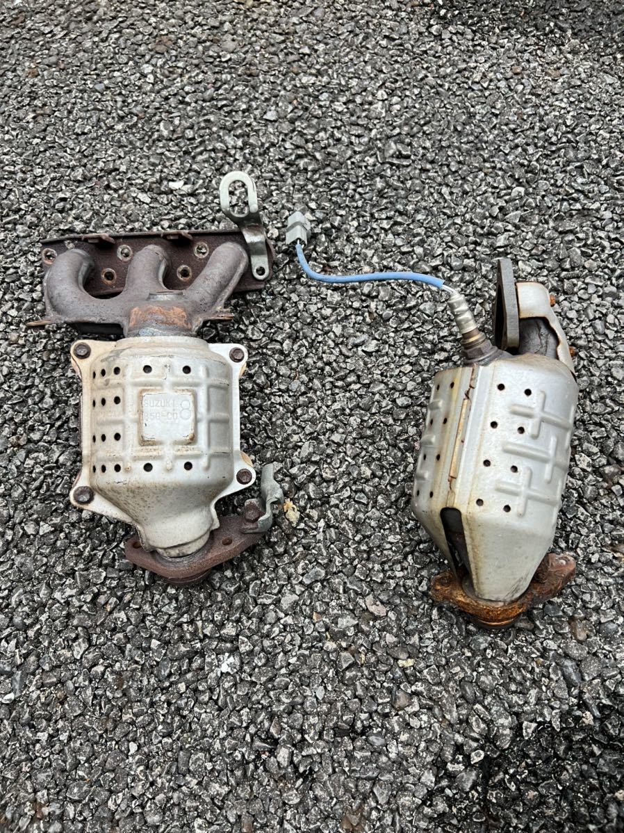 スズキ 触媒 2個セット ターボ 刻印85-C08 素材 キャタライザー