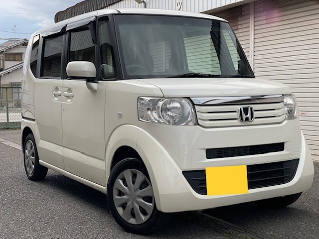 実走行9万km台 大人気N-BOX+ 修復歴無し パール色 G・L