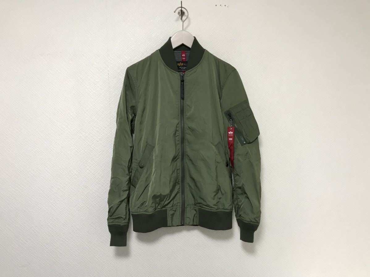 新品未使用本物アルファインダストリーズALPHAINDUSTRIESナイロンMA-1