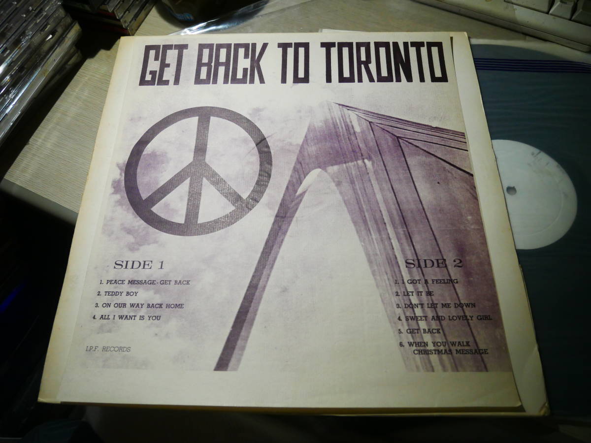 豊富な，100%新品 ビートルズ THE BEATLES/GET BACK TO TORONTO I.P.F. RECORDS:LP23A 723 B DG NONE LABEL LP(Beatles， The)｜売買されたオークション情報、yahooの商品情報をアーカイブ公開 - オークファン B