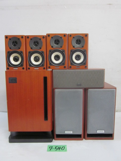 オンキョー　シルバー サブウーファー コンパクト　スピーカー 7-540＊ONKYO サブウーファー/スピーカー SWA-V20X D-N7SX/ST-V20XC/ST