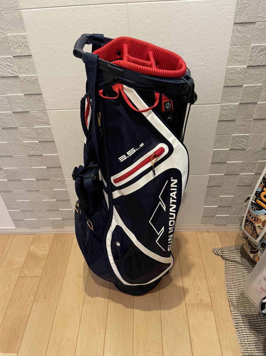 SUN MOUNTAIN スタンド式ゴルフバッグ ブラック SUN MOUNTAIN 美品